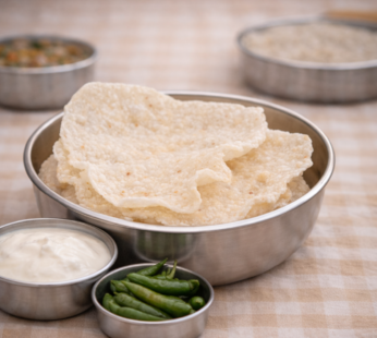 Mosaru Happala / Rice Papad Curd