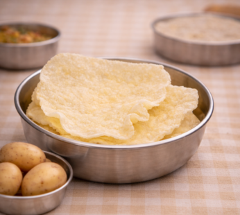 Aloo Happala / Rice Papad Potato