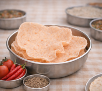 Tomato Happala / Rice Papad Tomato